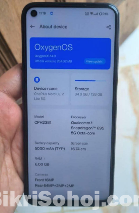 One plus nord ce 2 lite 5 g